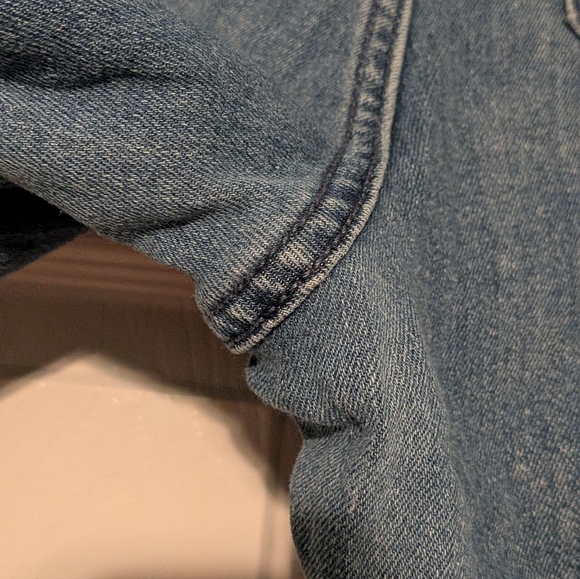 ✨ 2 For $10 Old Navy High-Rise Wow Straight Jeans in Dark Blue - Picture 4 of 5